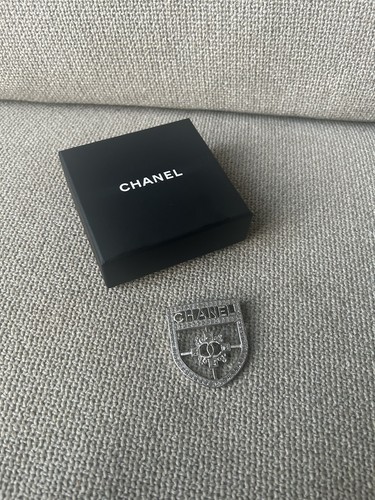 Chanel shield brooch - chanel,
