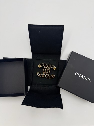 Authentic chanel brooch with - authentic,