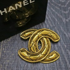 CHANEL Gold Plated CC Logos