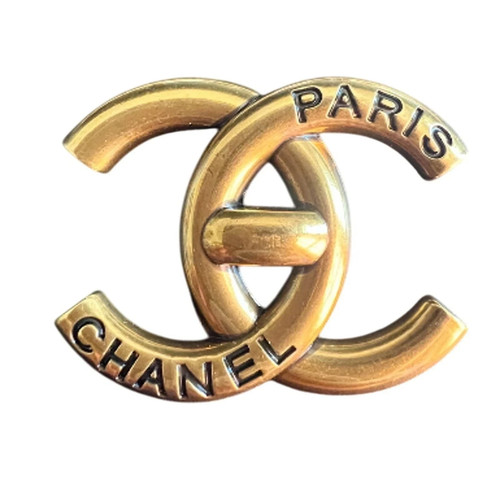 Chanel gold signature - gold,