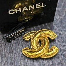 CHANEL Gold Plated CC Logos