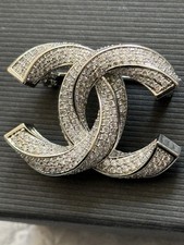 Chanel CC Crystal Brooch