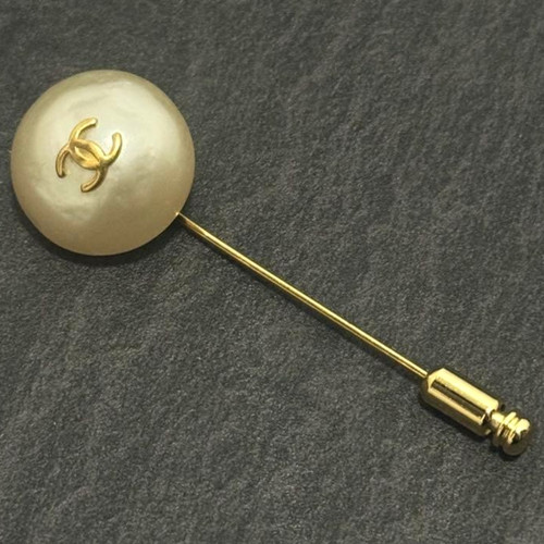 Chanel pearl pin brooch - chanel,