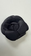 Chanel Black Silk Camellia