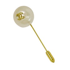 CHANEL CC Faux Pearl Gold