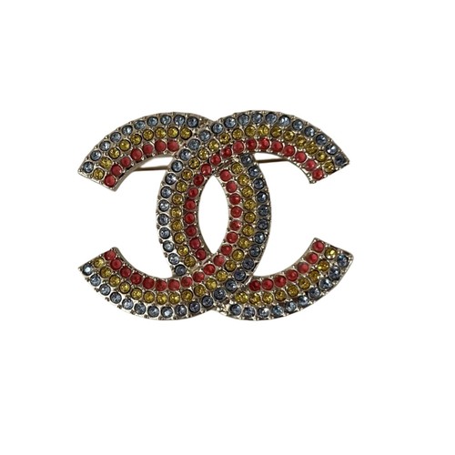 Chanel multicolor rhinestone - multicolor,
