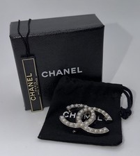 Chanel Silver Tone Pearl