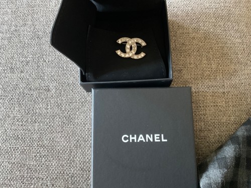 Authentic chanel silver - , tone