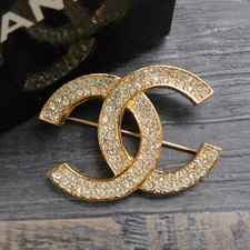 CHANEL Gold Plated CC Logos