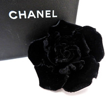 Authentic CHANEL Black Velor