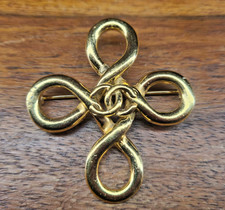 Vintage Chanel Brooch Gold