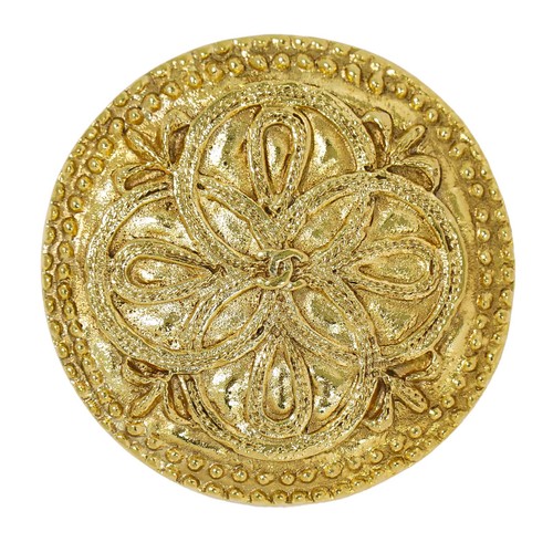 Chanel gold plated round - plated,