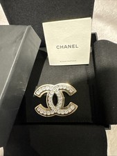 Chanel Crystal CC Brooch