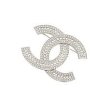 CHANEL CC Logo Brooch