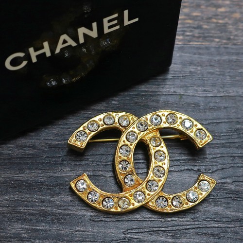 Chanel gold plated logos - chanel,